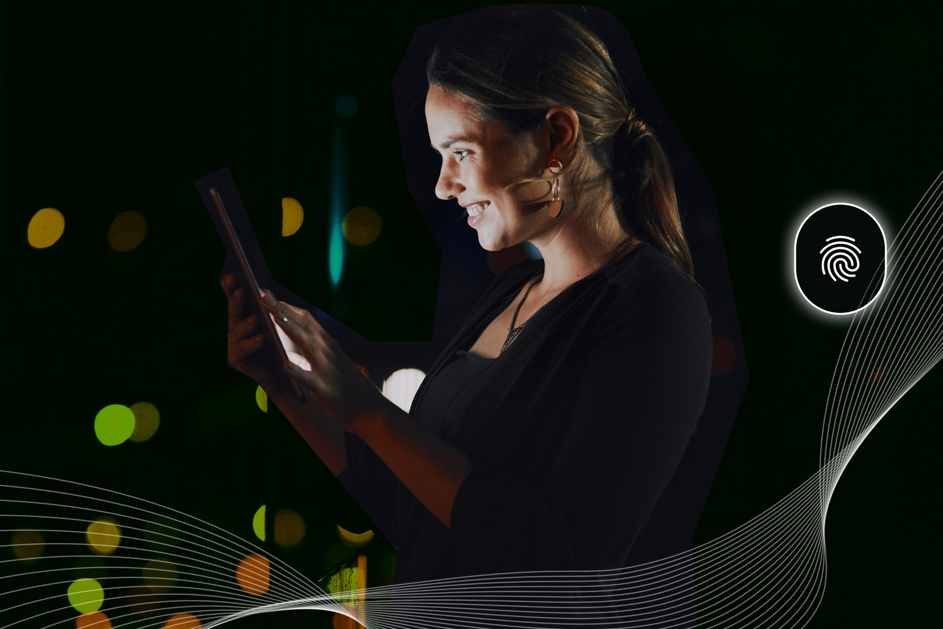 Persona che utilizza TOOL su tablet